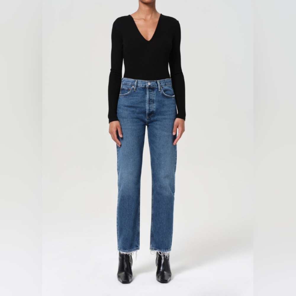 Agolde 90's Pinch Waist High Rise Straight In Range, Size 23